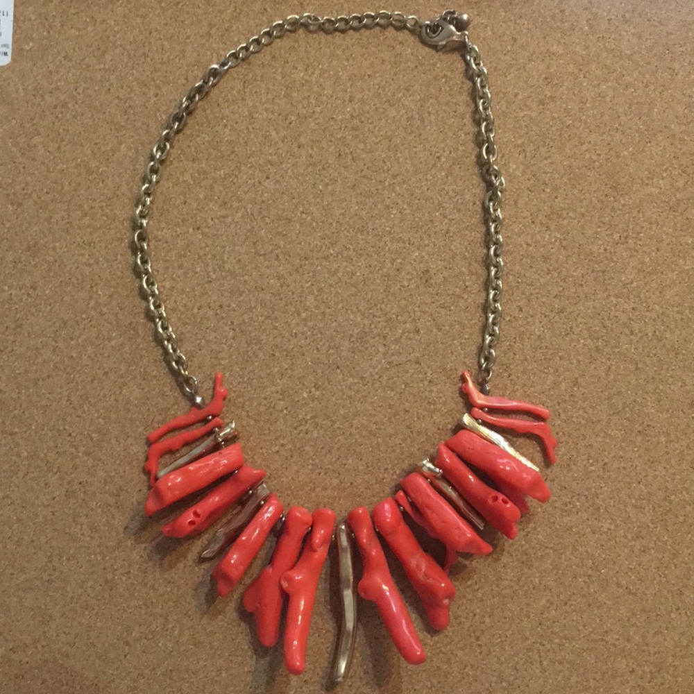 Coral statement necklace